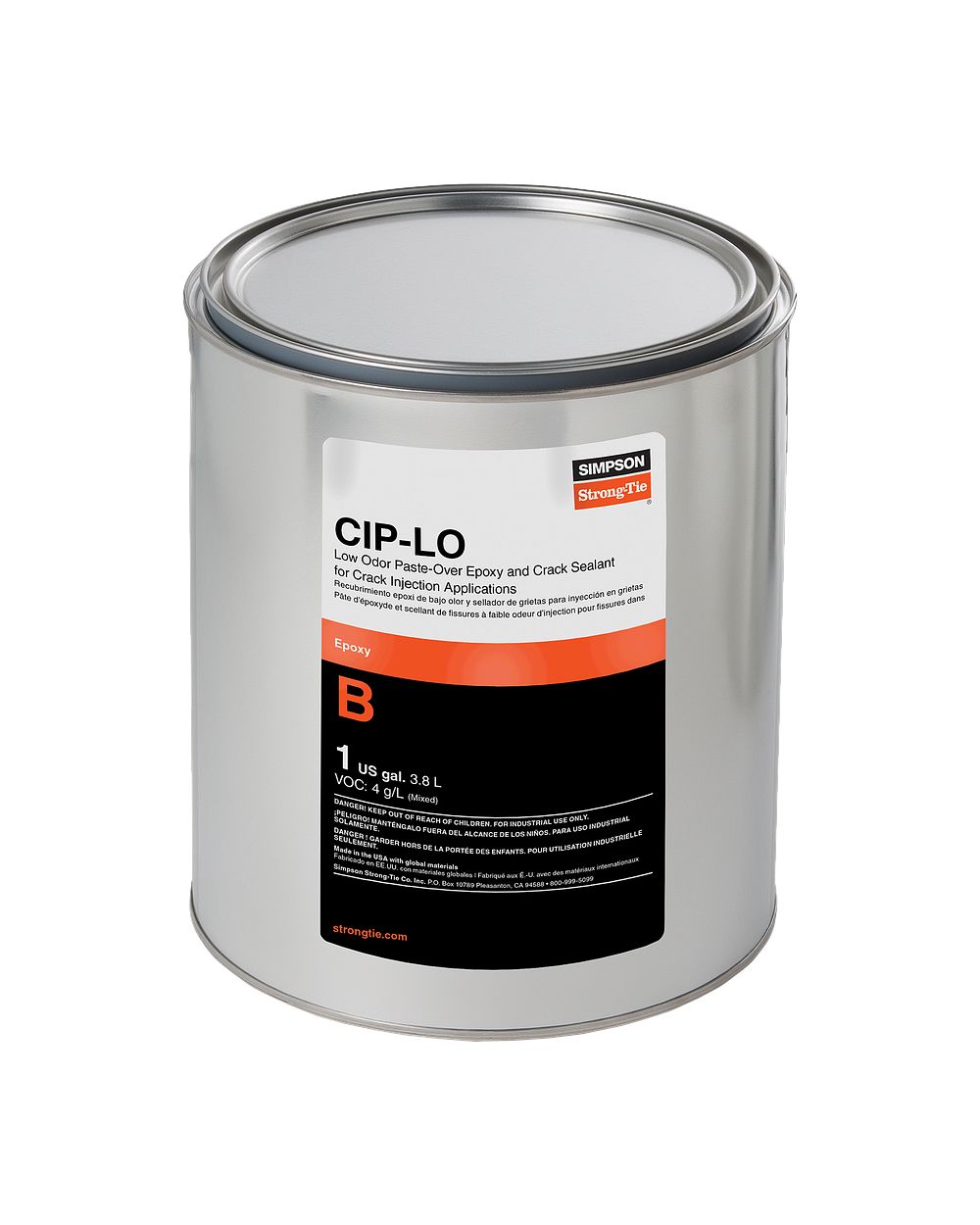 Simpson Strong-Tie CIPLO2KT Low-Odor Crack-Injection Paste-Over Epoxy and Crack Sealant, 2 Gallon kit