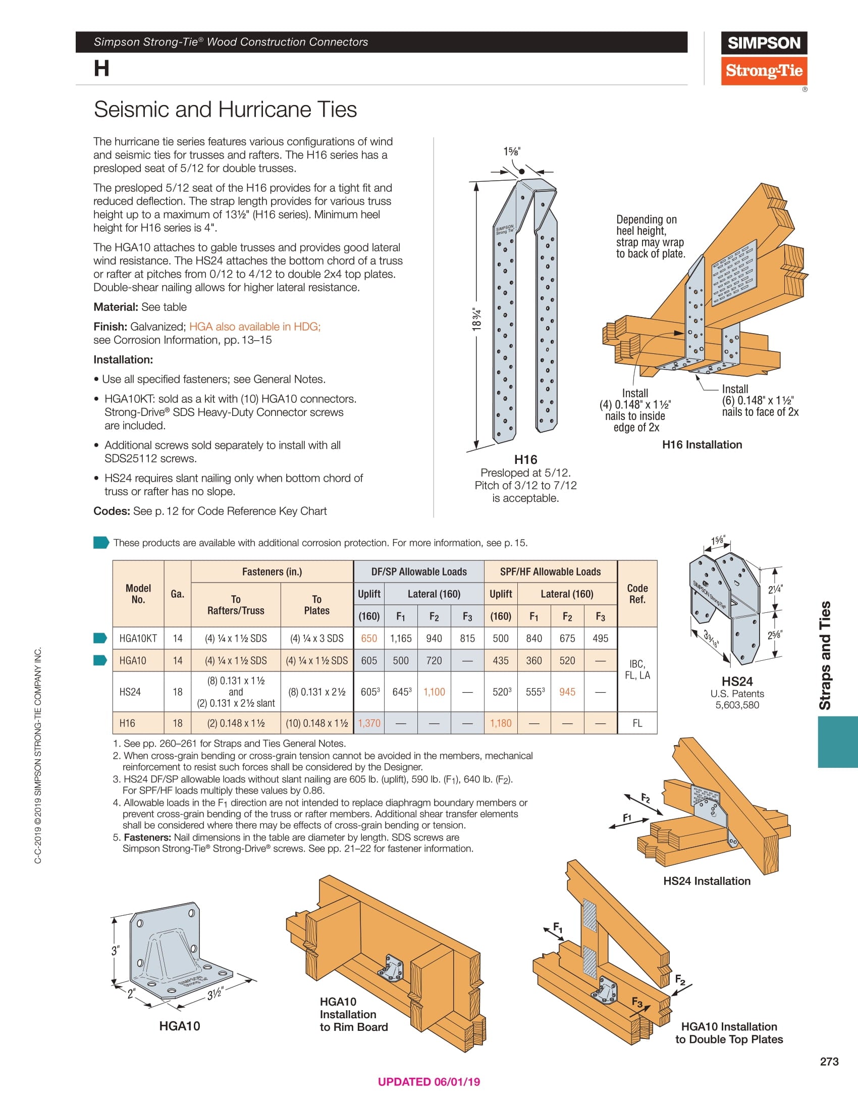 Simpson HGA10KT Hurricane Gusset Angle w/Screws - G90 Galvanized 10 per Kit