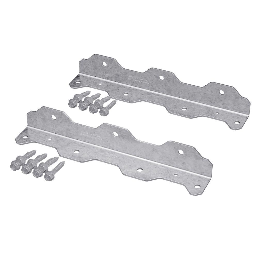 Simpson Strong Tie TA10ZKT Staircase Angle - 2 Per Kit w/ Screws - Zmax Finish