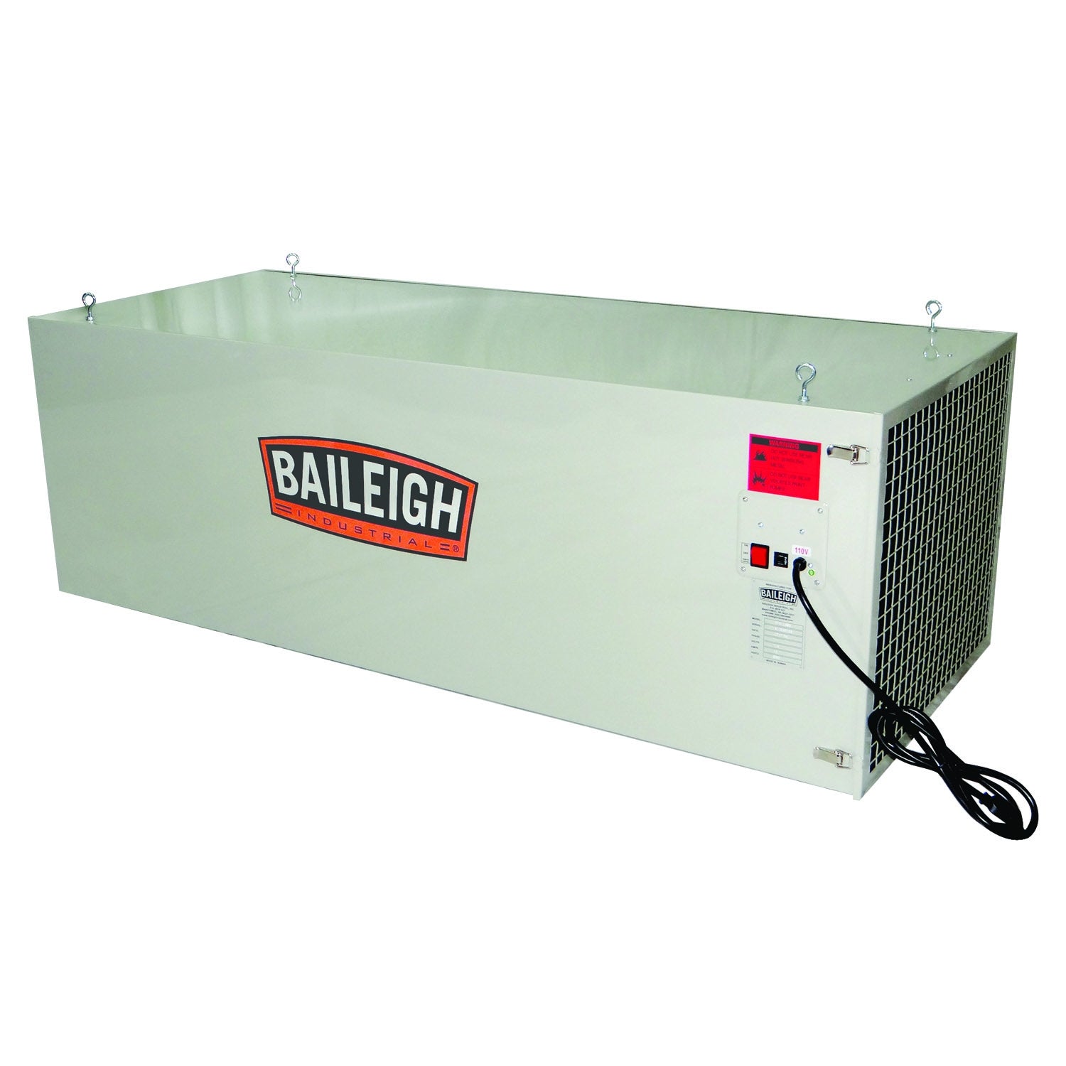 Baileigh AFS-2400 3/4hp 110V 1 Phase Air Filtration System w/ Remote 3-Stage, 1 Micron 2400CFM