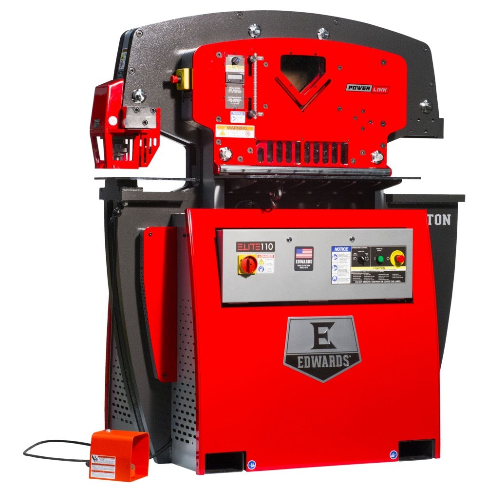 Edwards ELT110-1P230 110 Ton Elite Ironworker 1 Phase 230 Volt