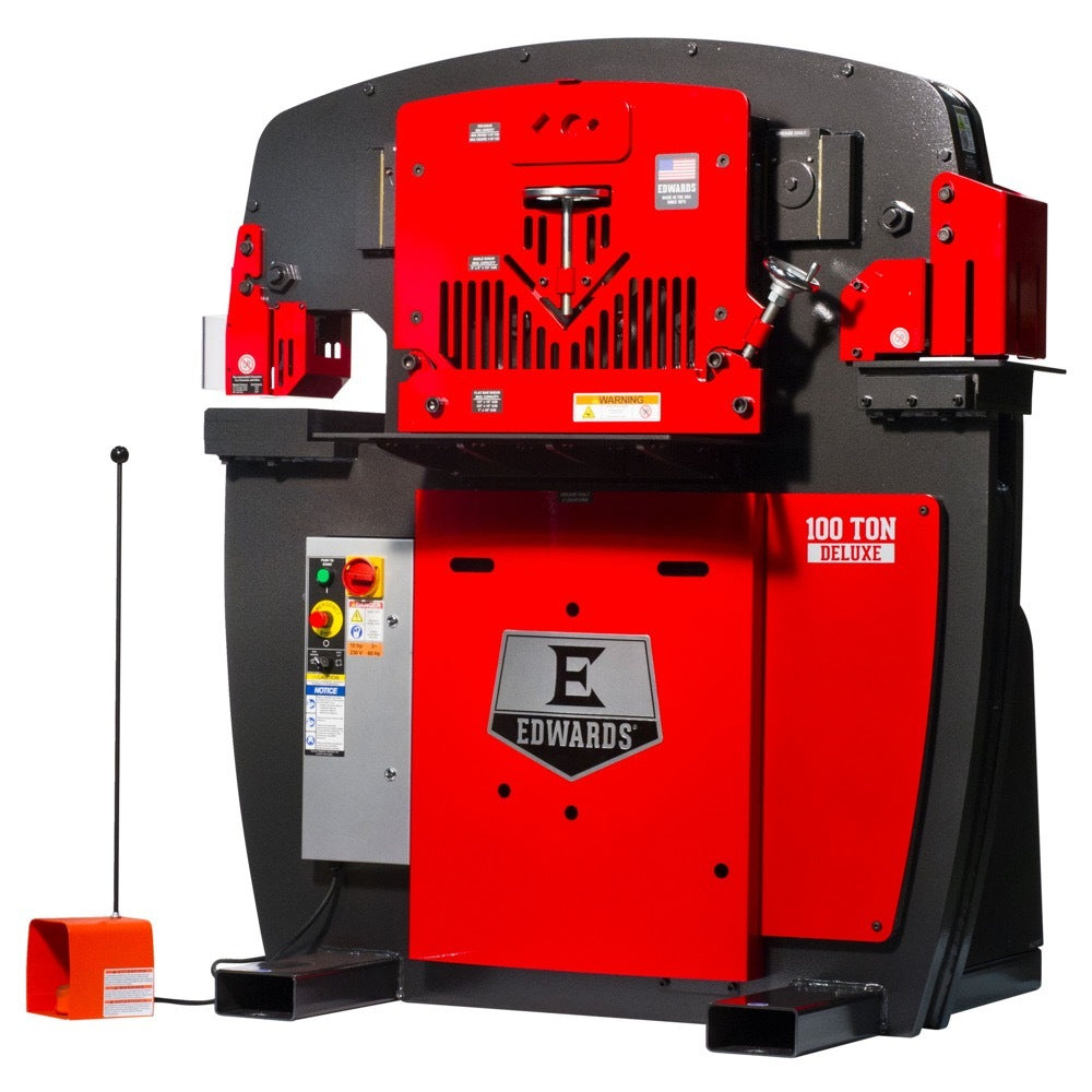 Edwards IW100DX-3P575 100 Ton Deluxe Ironworker 3 Phase 575 Volt