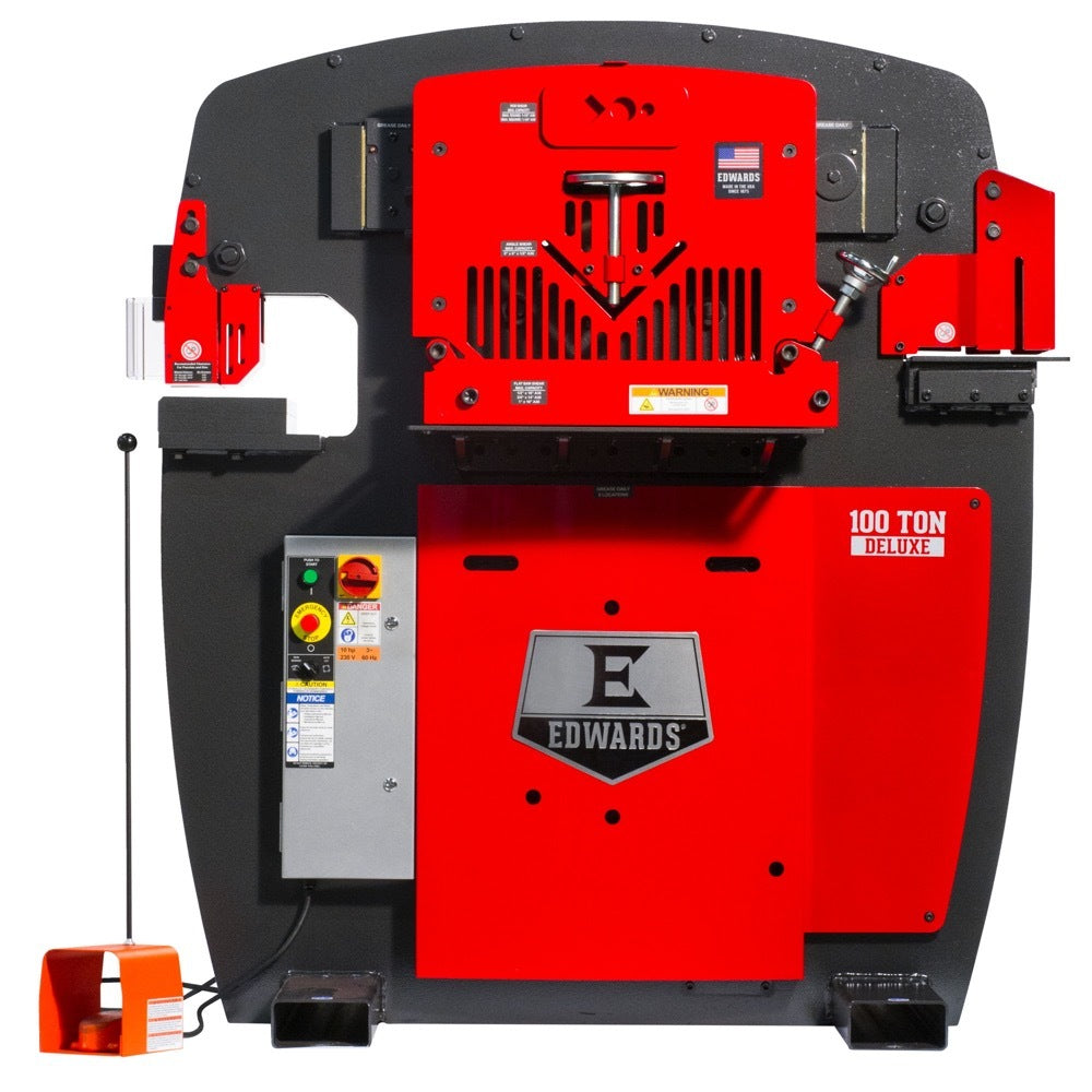 Edwards IW100DX-3P575 100 Ton Deluxe Ironworker 3 Phase 575 Volt