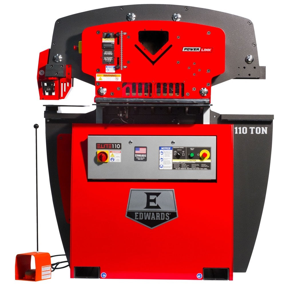 Edwards ELT110-1P230 110 Ton Elite Ironworker 1 Phase 230 Volt