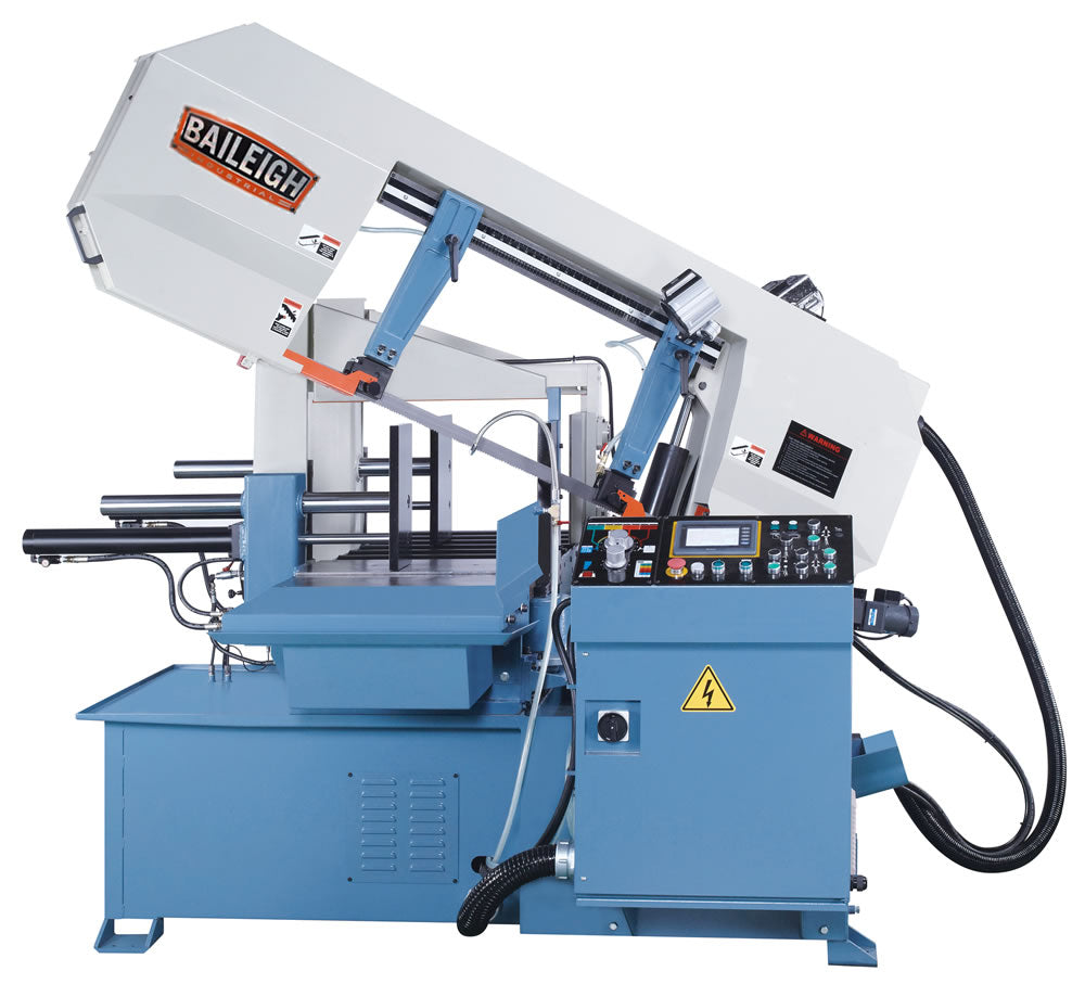 Baileigh BS-24A 220 Volt Three Phase Automatic Metal Cutting Band Saw with Heavy Duty Bundling System and 5HP Motor