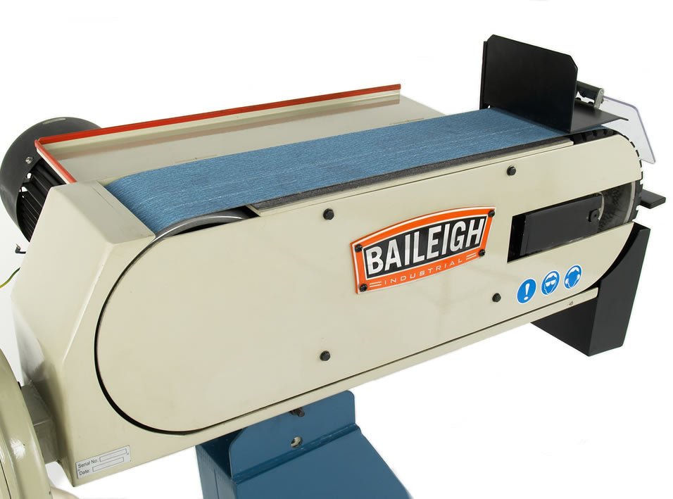Baileigh BG-679 220V 3 Phase Belt Grinder, 6" Belt Width 79" Belt Length Includes Electric Dust Collector