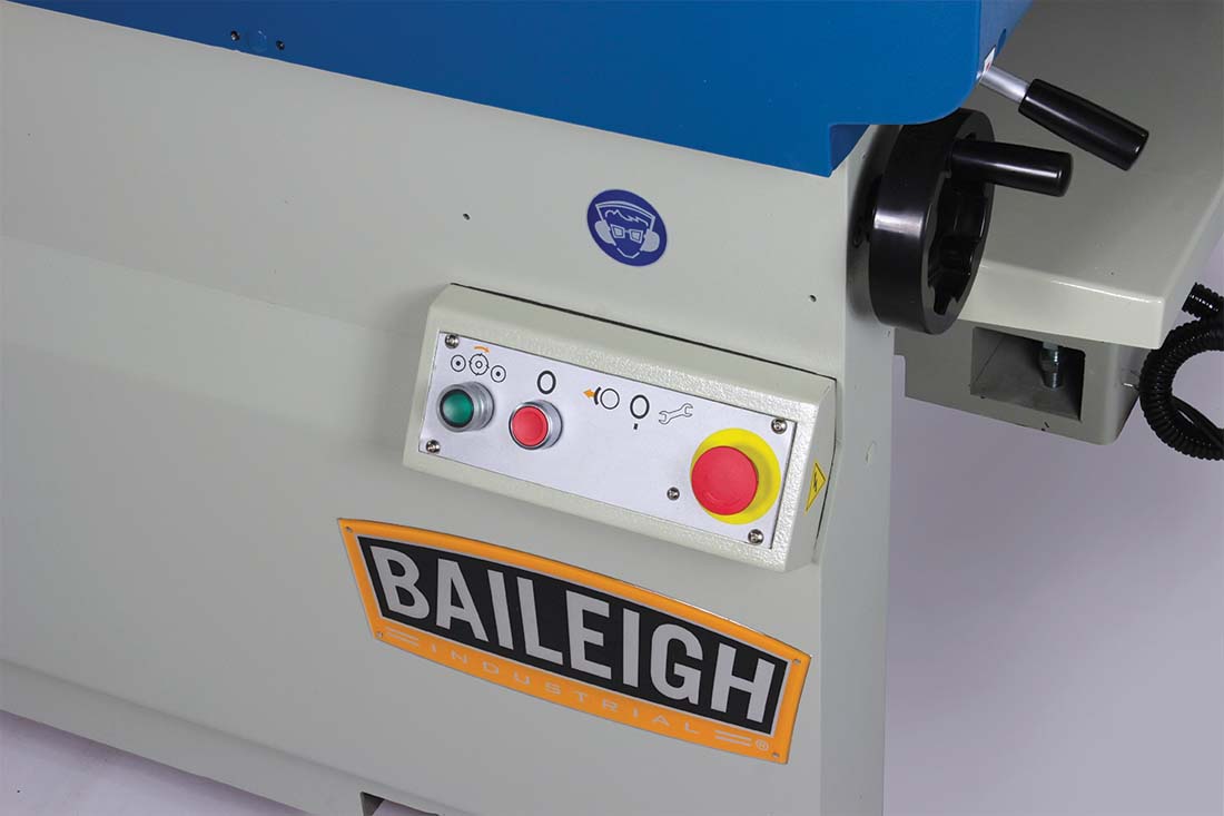Baileigh JP-1898-NC 220V 3 Phase 7.5 hp 18" Numerically ContRolled Jointer/Planer with Programmable Table Height