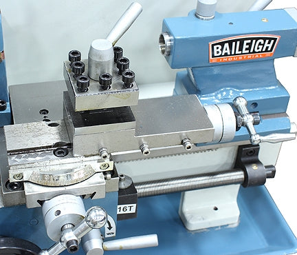 Baileigh PL-714VS-V2 110V Variable Speed Bench Top Lathe, 7" Swing, 14" Bed Length
