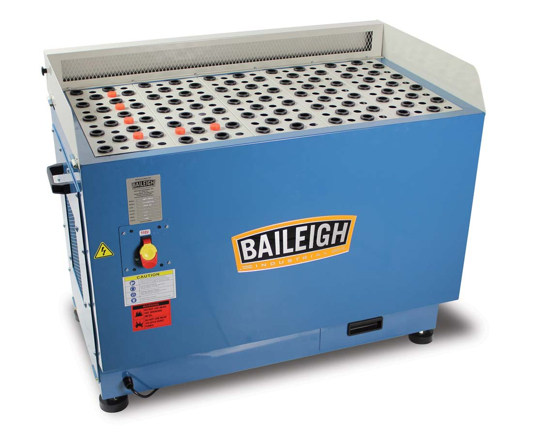 Baileigh DDT-3519 1/2HP 110V 35" x 19" Down Draft Table for Wood, 1790CFM, Includes 5 Micron Filter