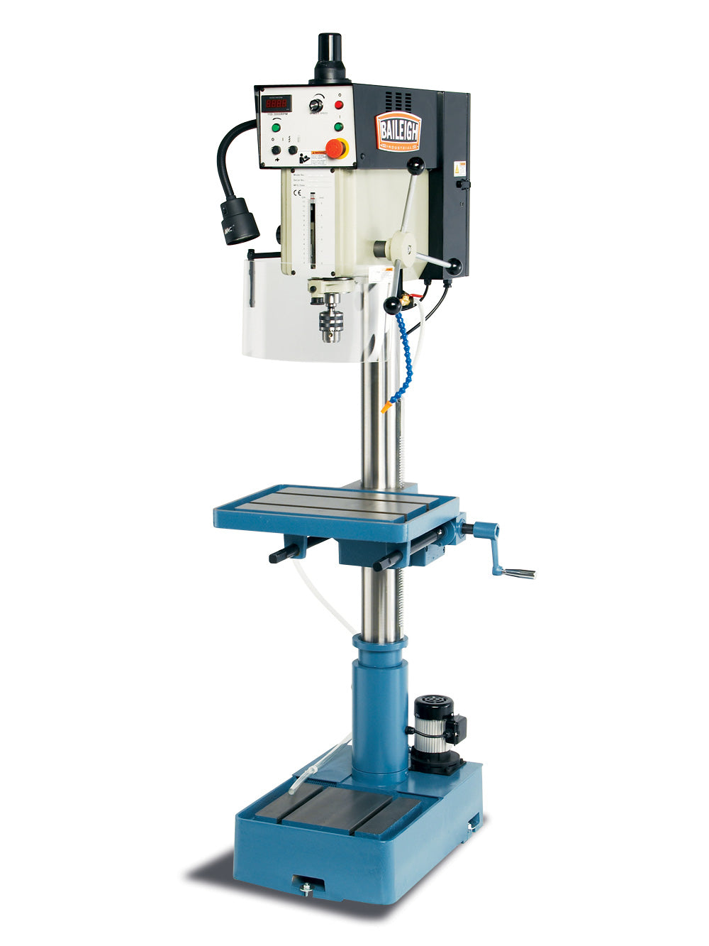 Baileigh DP-1000VS 220V 1 Phase Inverter Driven Drill PressManual Feed 1" Mild Steel Drilling Capacity