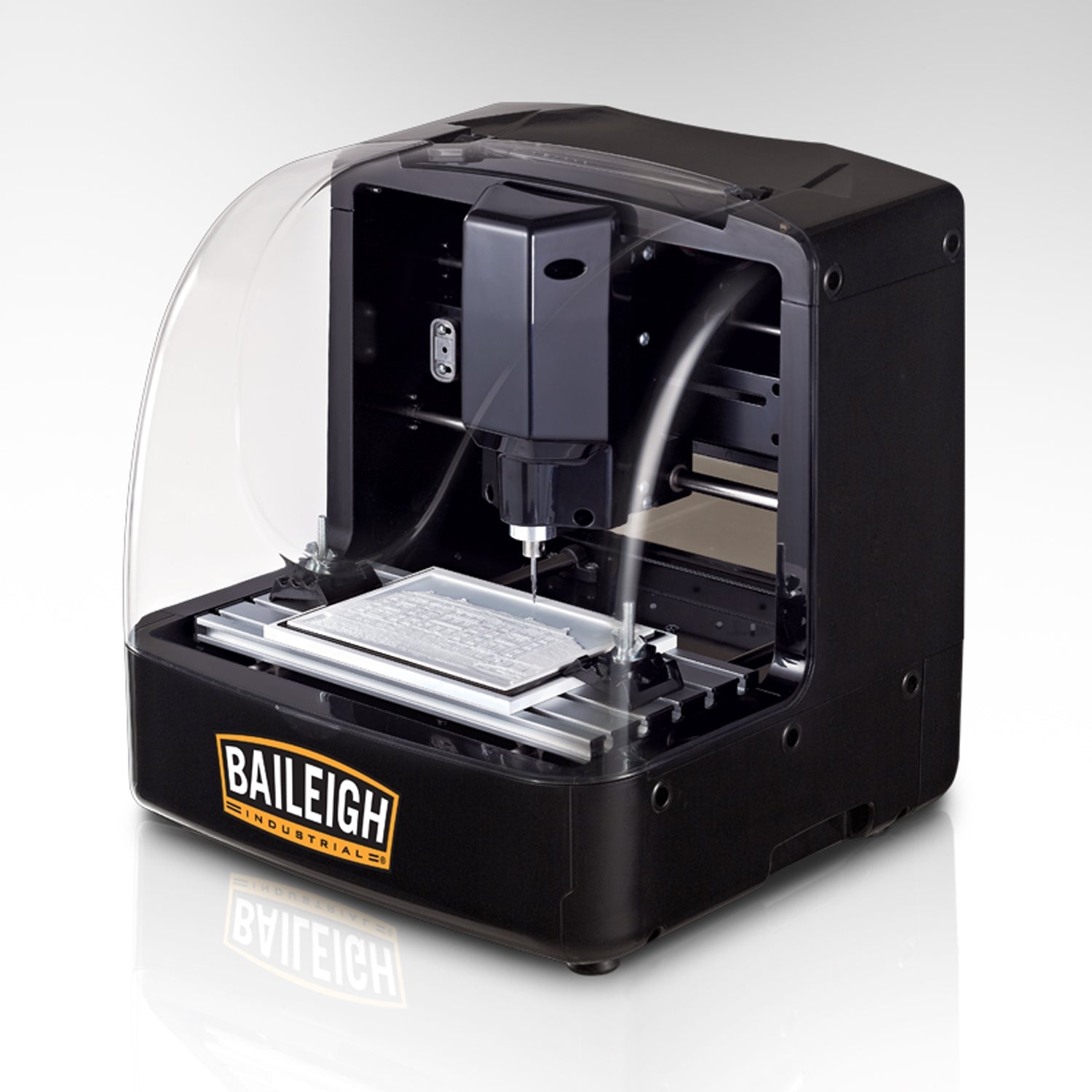 Baileigh DEM-0906 110V 9" x 6" CNC Desktop Engraver, Laser Ready (Sold Separately) w/ Software Package