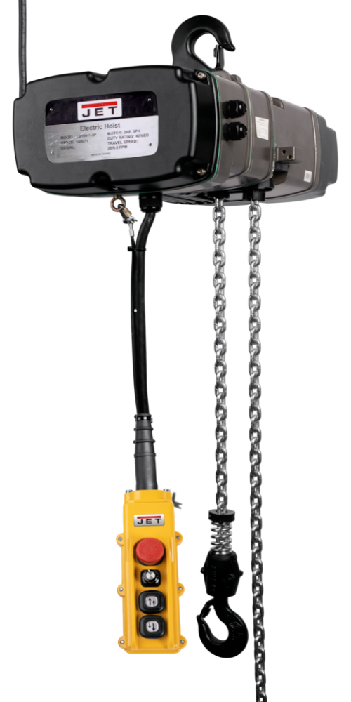 JET 1/2-Ton Two Speed Electric Chain Hoist 3-Phase 20' Lift | TS050-230-020