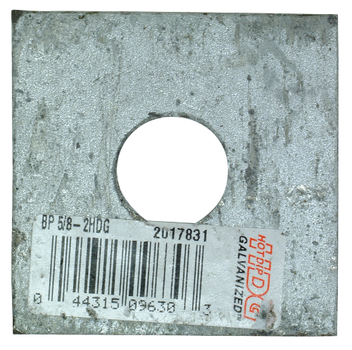 Simpson Strong-Tie BP 5/8-2HDG Bolt Dia. 2" x 2" Bearing Plate Galvanized