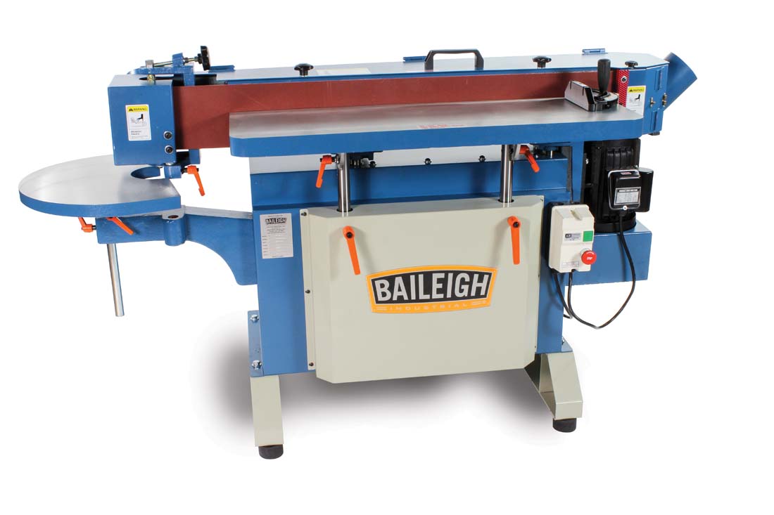 Baileigh ES-6108 220V Single Phase 2HP Oscillating Edge Sander, 6" x 108" Belt Size