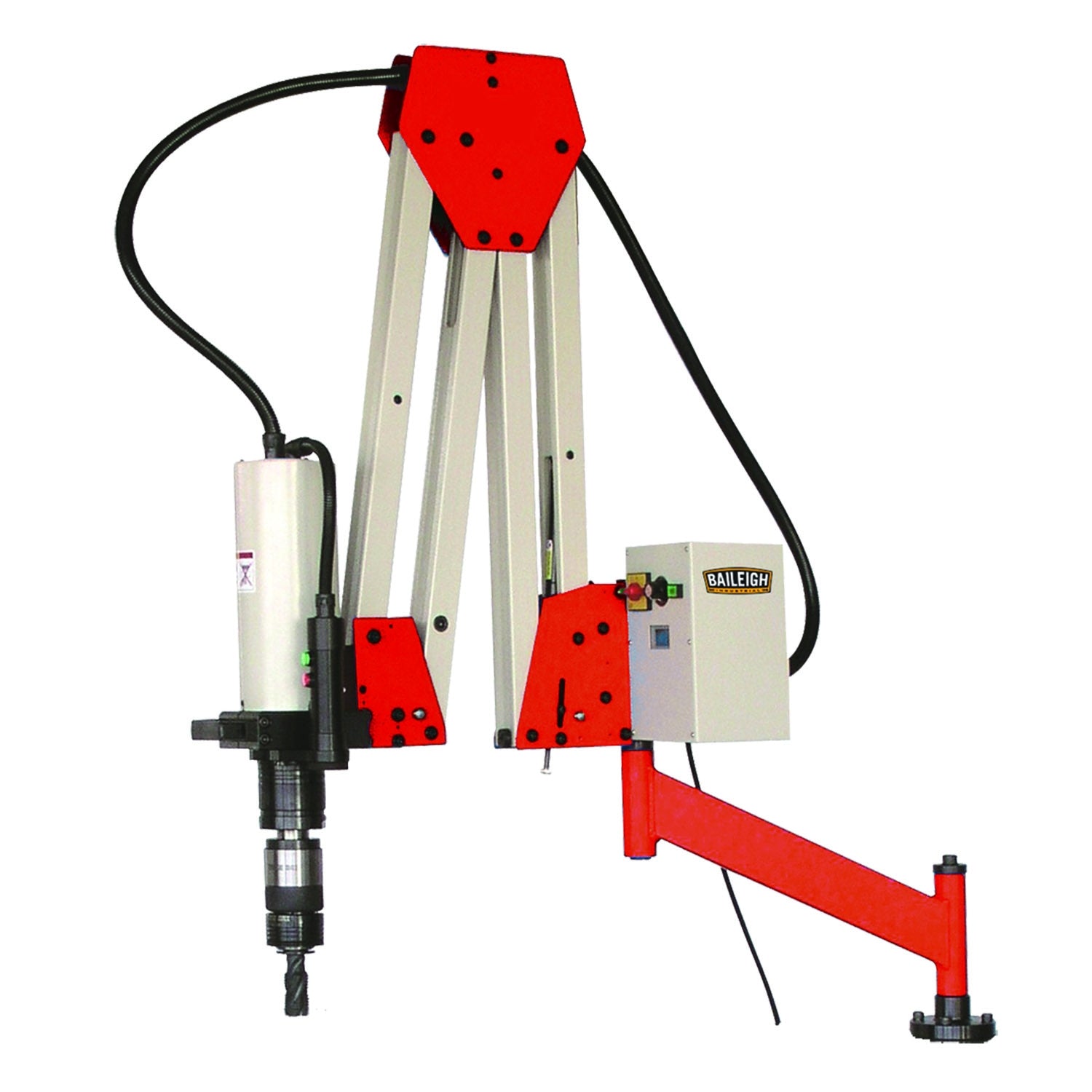 Baileigh ETM-32-1500 220V 1 Phase Double Arm Articulated Tapping Machine, 1/8"-1-1/4" Tap Capacity, 74" Work Range