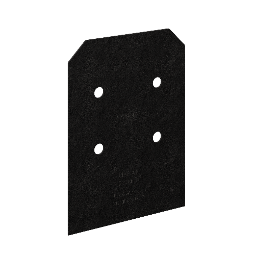 Simpson Strong-Tie APVB88DSP Avant Decorative Post Base Plates - Black Powder Coat (2 per Pack)