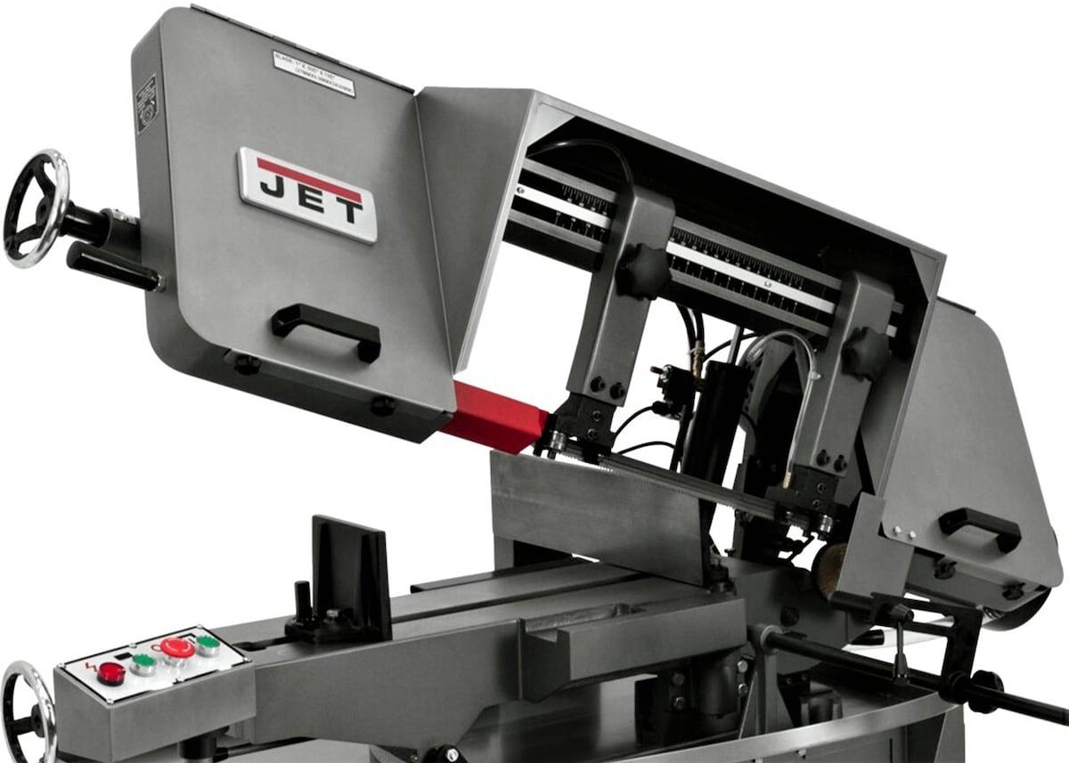 JET J-7020M, 10" x 16" Horizontal Mitering Bandsaw - 414474