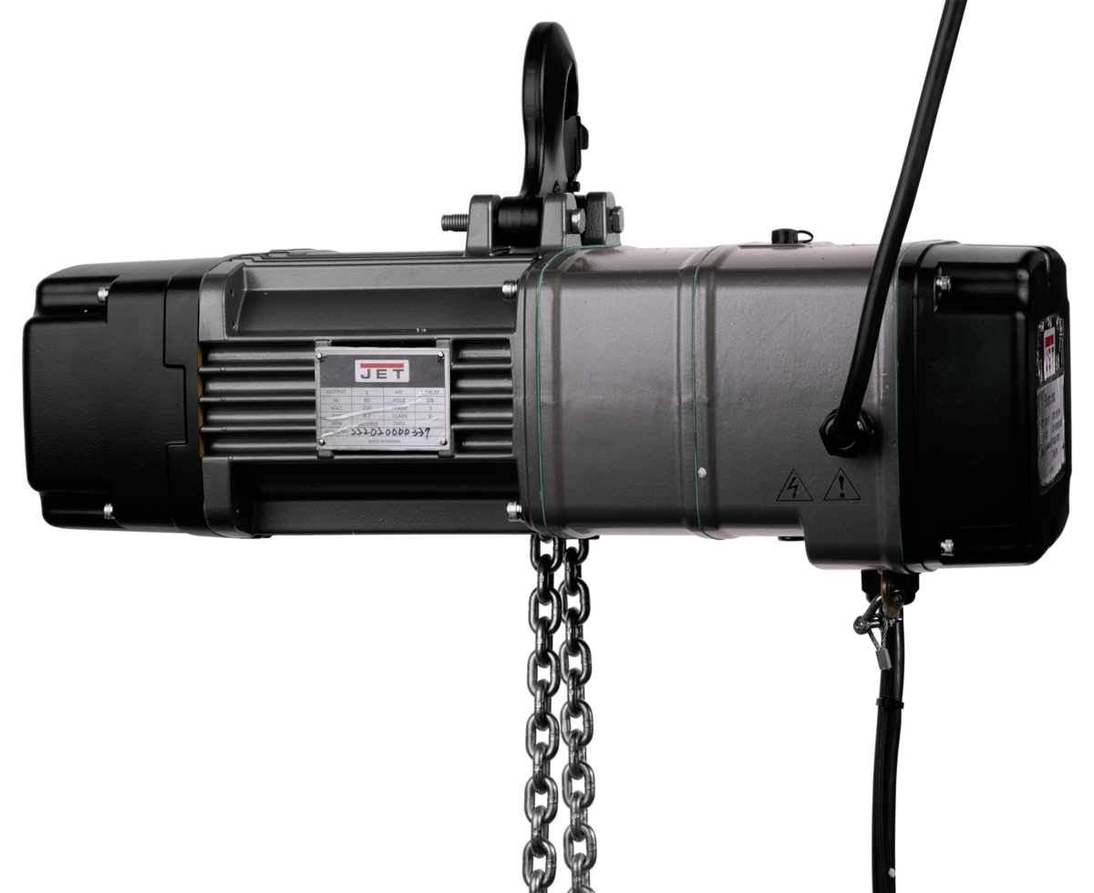 JET 2-Ton Two Speed Electric Chain Hoist 3-Phase 10' Lift | TS200-230-010