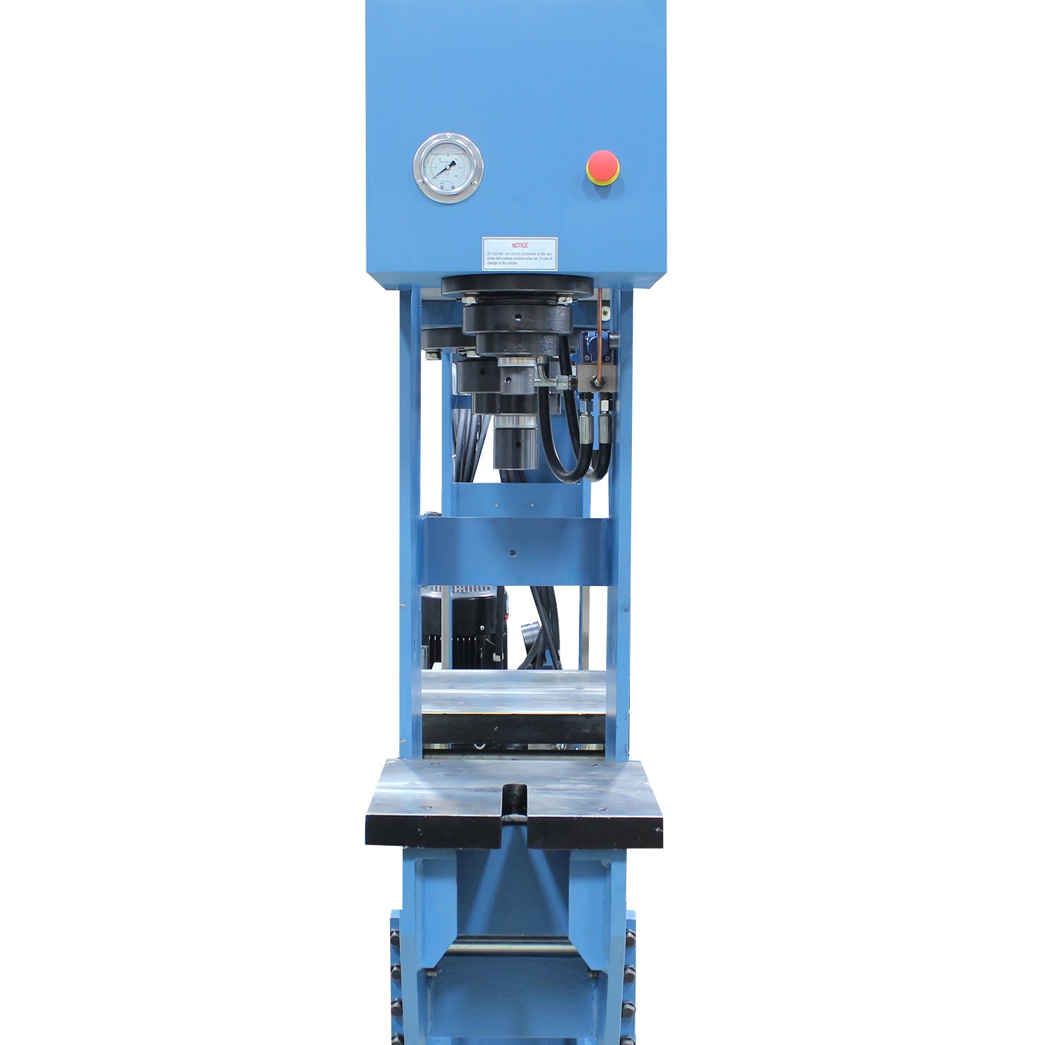 Baileigh HSP-60M-C 220V 3 Phase 60/15 Ton Hydraulic H-Frame Press, 11.5" Stroke