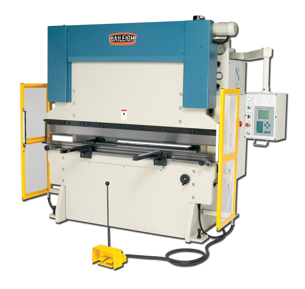 Baileigh BP-9078CNC 220V 3 Phase 90 Ton Hydraulic Press Brake with Delem CNC Control Gap Between Housings is 61"