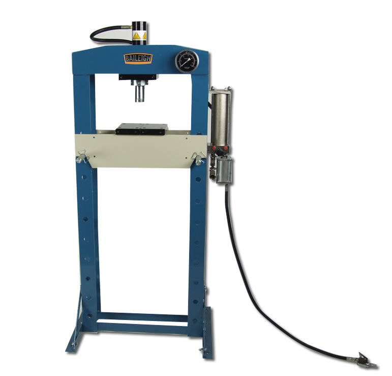 Baileigh HSP-20A 20 Ton Air/Hand Operated H-Frame Press, 7-1/2" Stoke, CE Approved