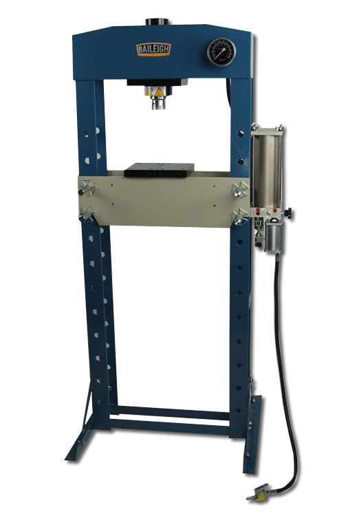 Baileigh HSP-30A 30 Ton Air/Hand Operated H-Frame Press, 6" Stoke, CE Approved