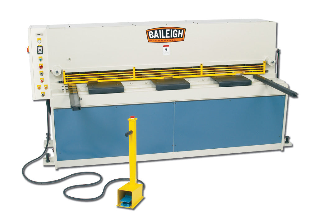 Baileigh SH-8010-HD 220V 3 Phase Heavy Duty Hydraulic Shear 80" Length 10 Gauge Mild Steel Capacity