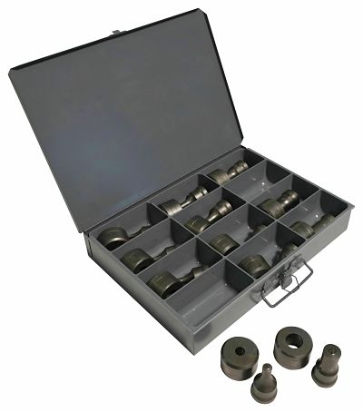 Edwards PD1260 12 Piece Square Punch & Die Set with Storage Case