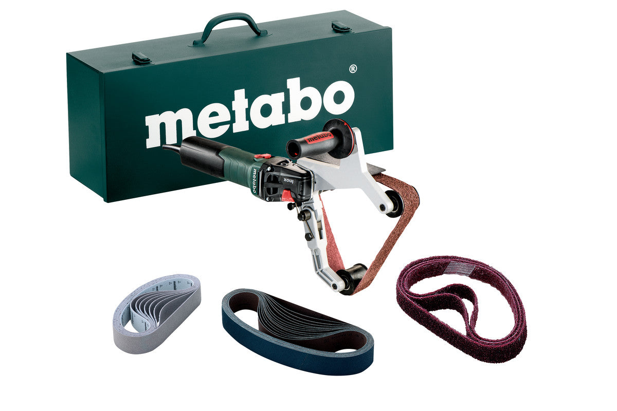 Metabo - RBE 15-180 SET (602243620) Pipe/Tube Sander Kit - 1, 650-5, 500'/min - 13.5 Amp W/Lock-On, Accessory Set, Inox - Stainless Steel Finishing