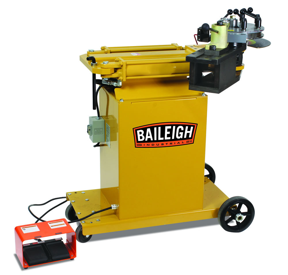 Baileigh RDB-150 110V Hydraulic, Rotary Draw Tube and Pipe Bender 2" Schedule 40 Pipe Capacity, 8" CLR Maximum