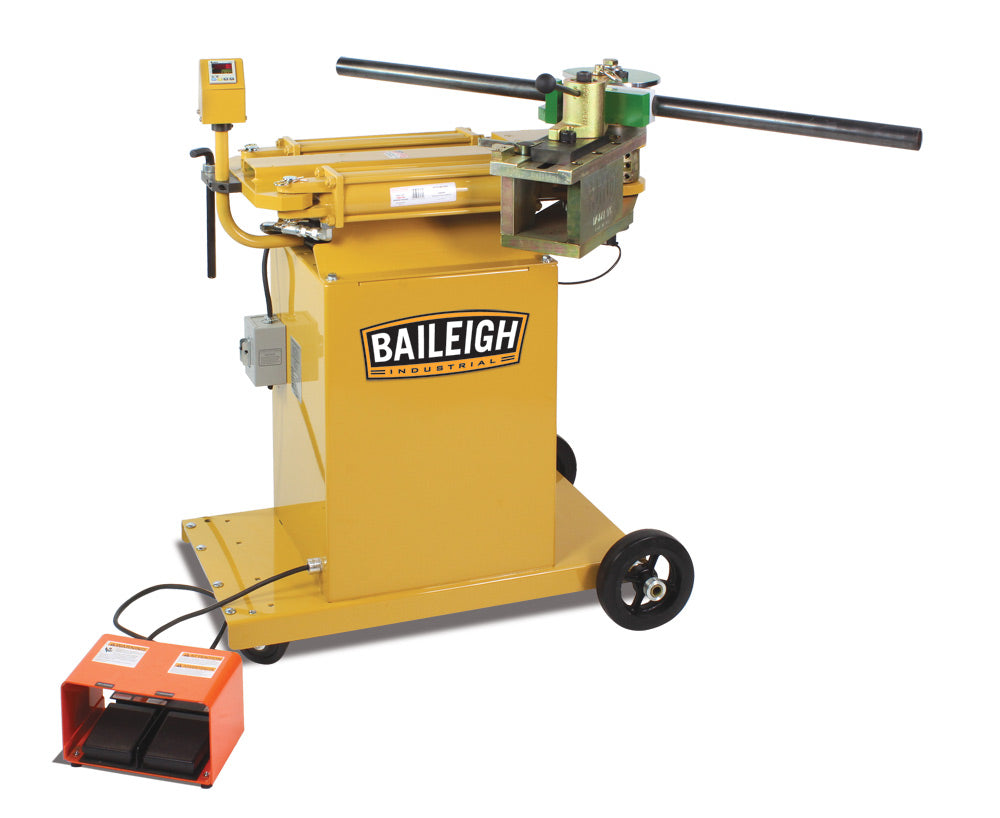 Baileigh RDB-175 110V Hydraulic, Rotary Draw Tube and Pipe Bender Includes Digital Readout with Auto Stop
