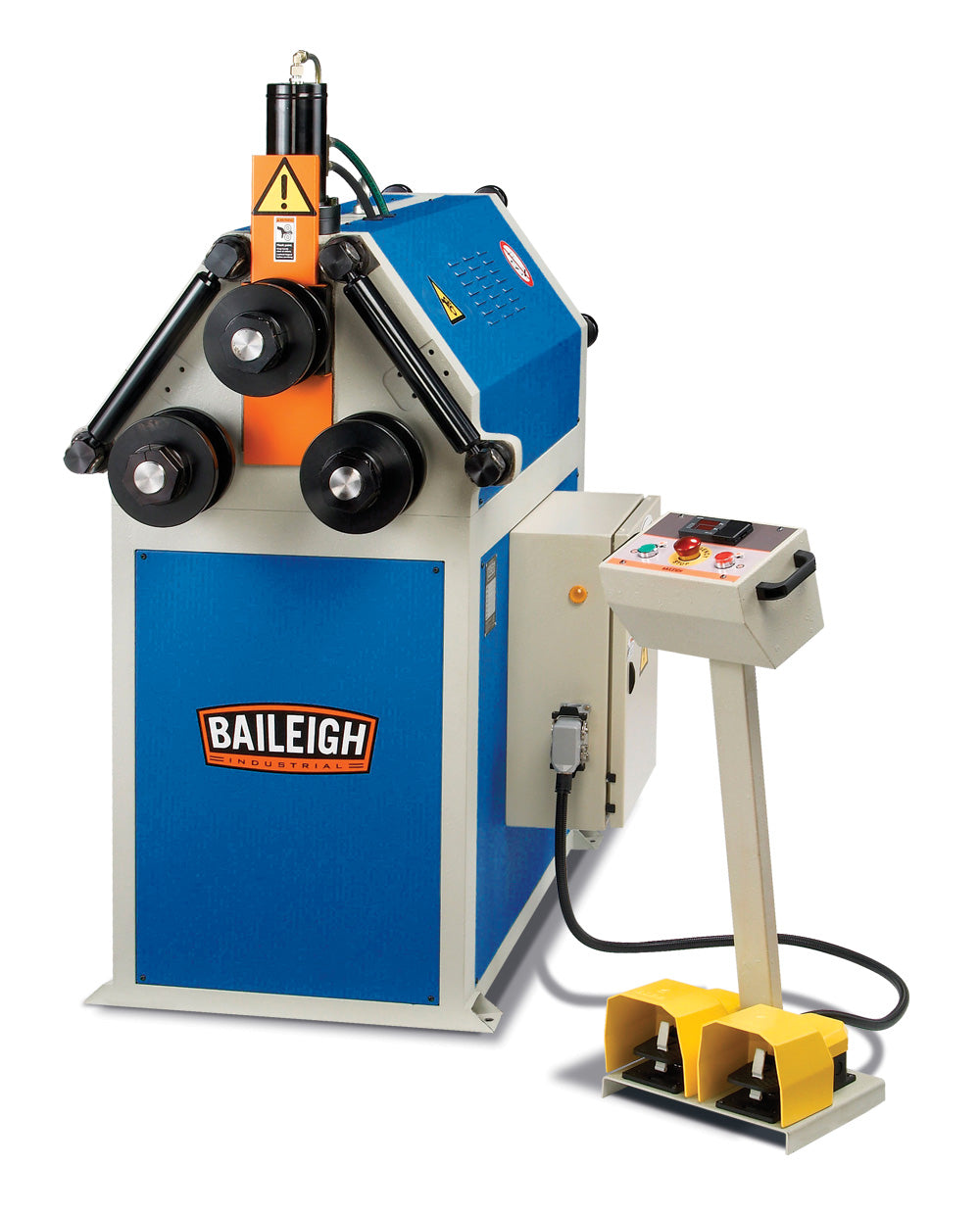 Baileigh R-H55 220V 3 Phase Roll Bender with Hydraulic Movement of the Top Roll