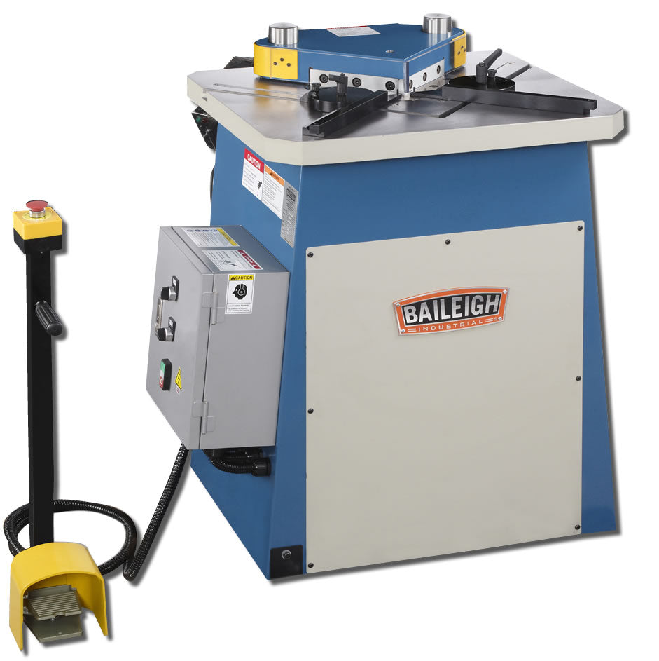 Baileigh SN-F09-MS 220V 60 Hz 3 Phase 9 Gauge Hydraulic Fixed Angle Sheet Metal Notcher