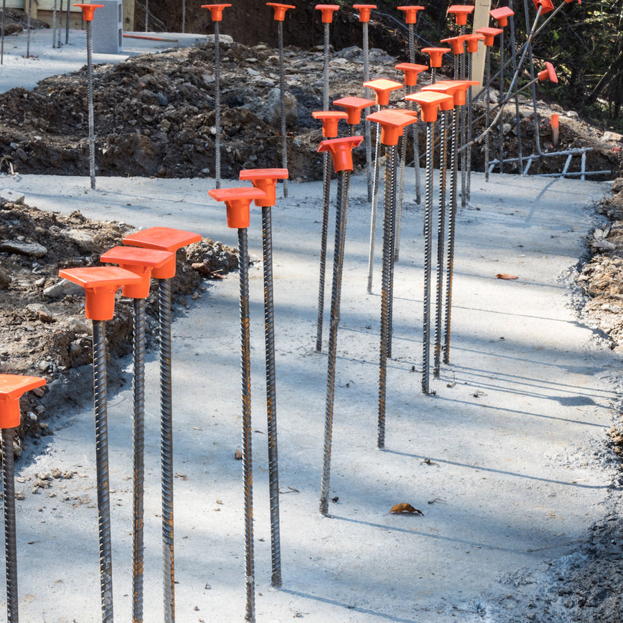 Protection Cap For Sharp Steel Rods Rebar OSHA Caps #3-#11 Impalement Protective Safety Cap