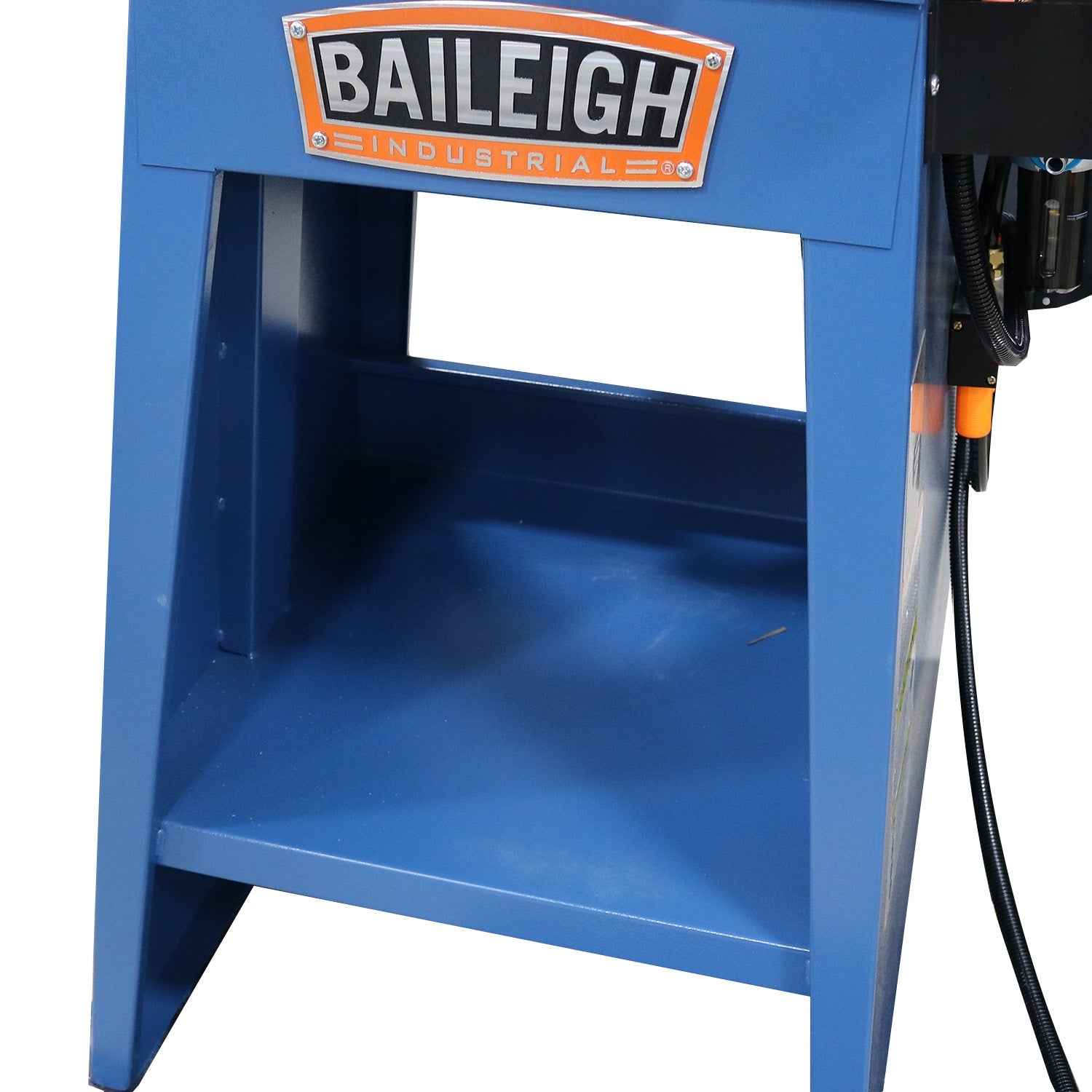 Baileigh SN-F11-AN 11 Gauge Mild Steel Air Operated, Fixed Angle Sheet Metal Notcher, 5" Blade Length