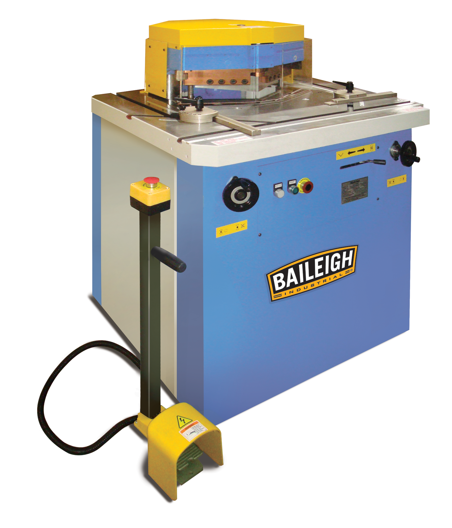 Baileigh SN-V04-MS 220V 60 Hz 3 Phase 4 Gauge (6mm) Hydraulic Variable Angle Sheet Metal Notcher