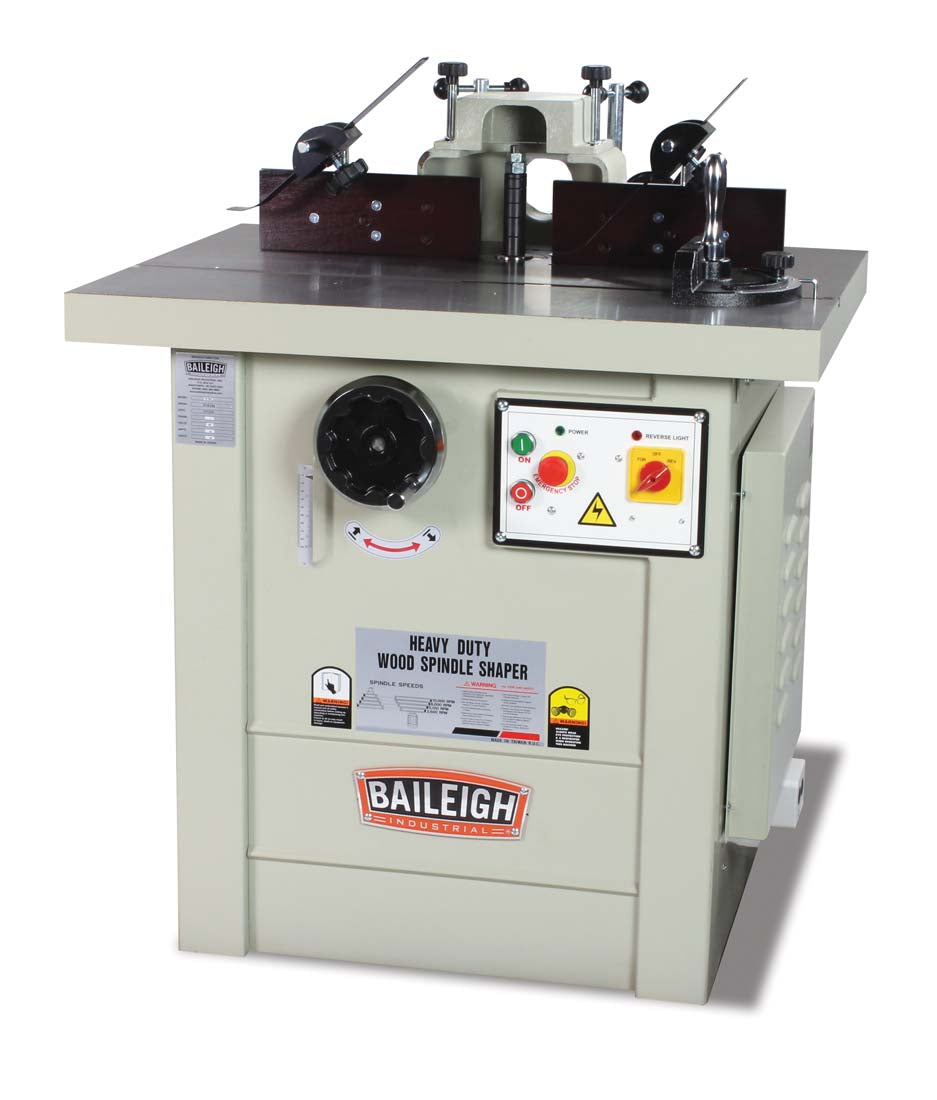 Baileigh SS-3528 220V 1 Phase 5 hp Spindle Shaper, 35" x 28" Working Table