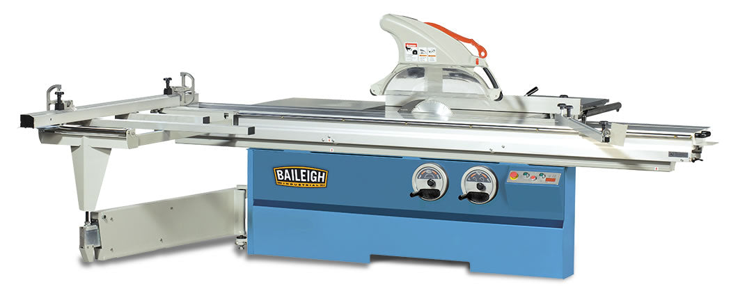 Baileigh STS-14120-DRO 220V 3 Phase 7.5 hp 14" Sliding Table Saw with DRO for Rip and Cross Cut Fences