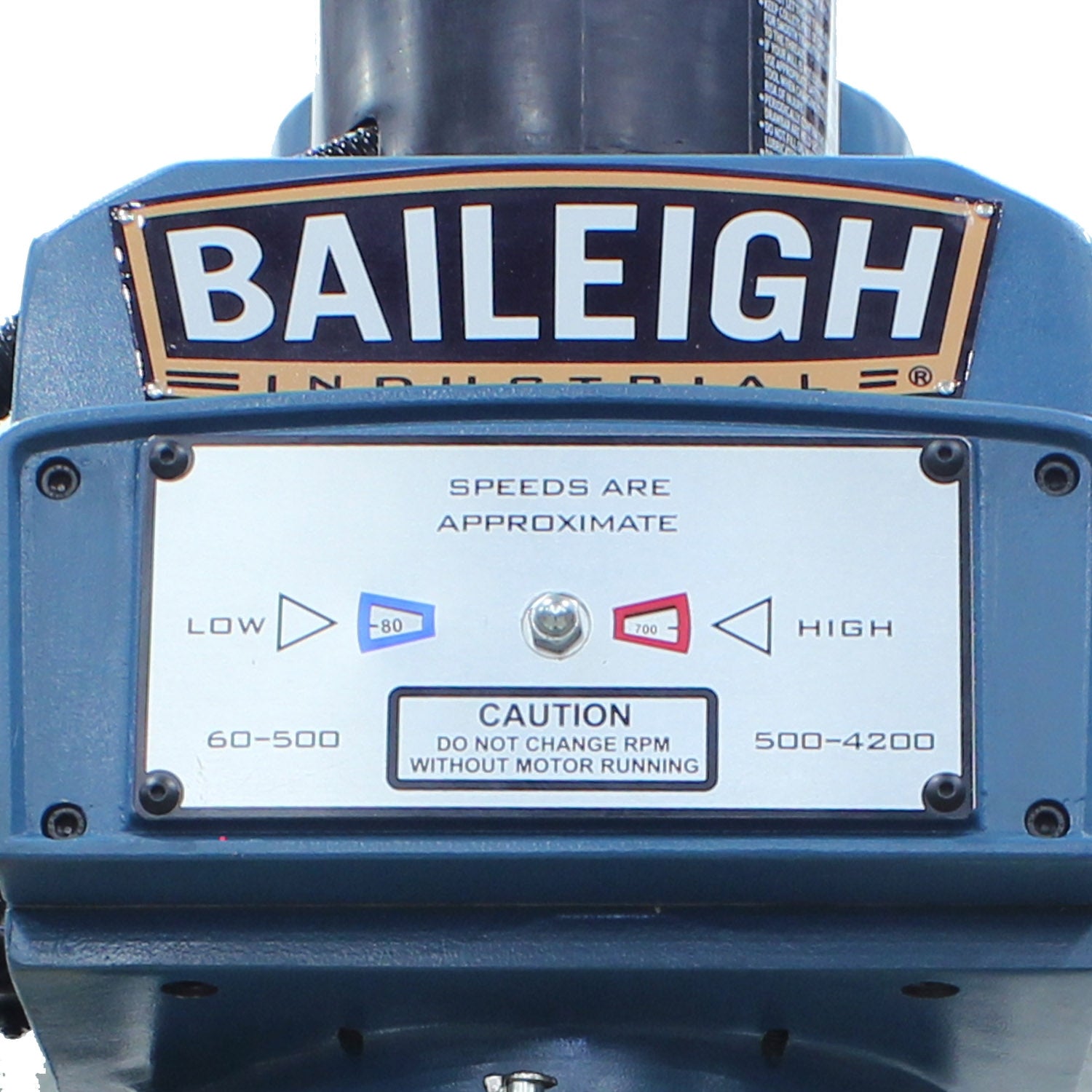 Baileigh VM-1054E-VS 220V 3 Phase Vertical Mill, 10" x 54" Table, Variable Speed, NT40 Spindle, Coolant, Power Feeds, DRO