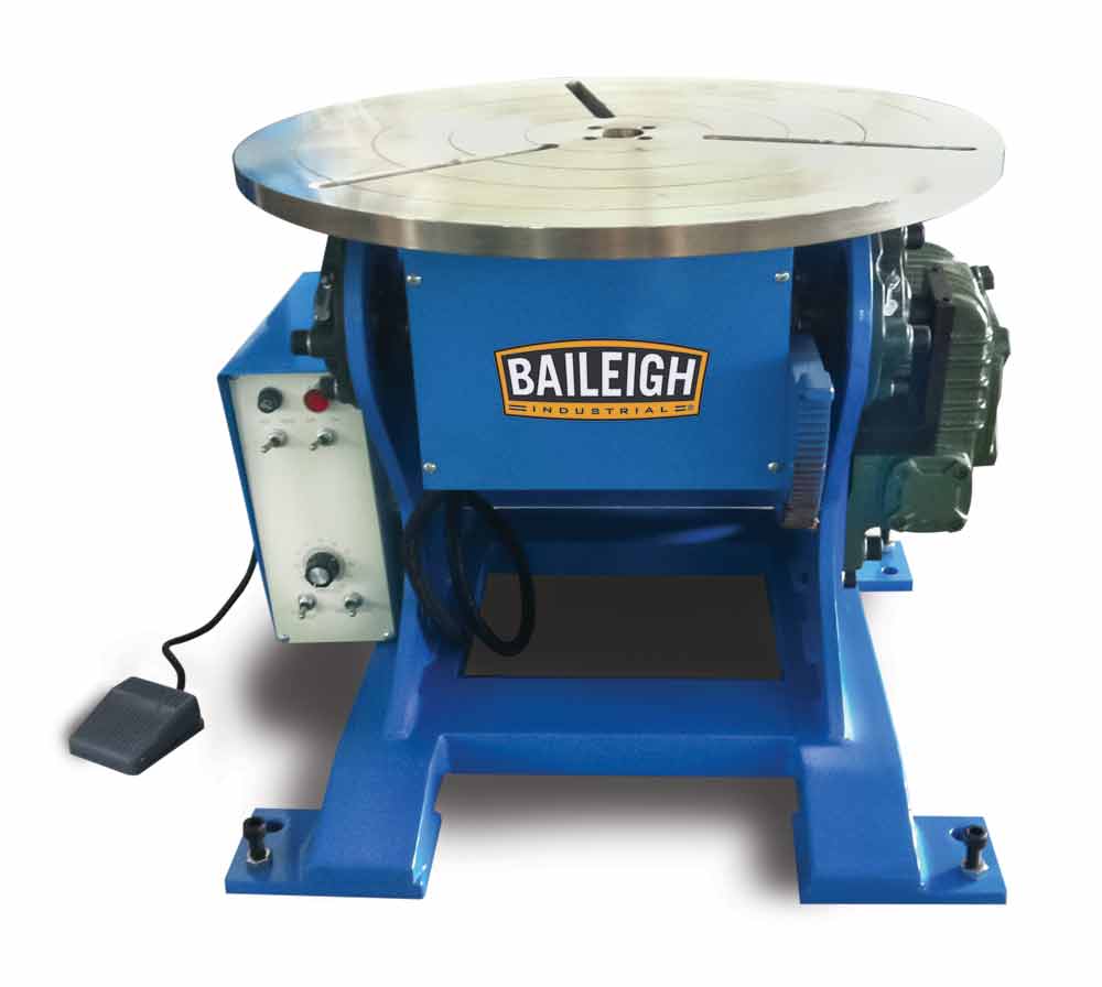 Baileigh WP-1100 110V 19.5" Welding Positioner, 1100 lbs Capacity and 90 degrees