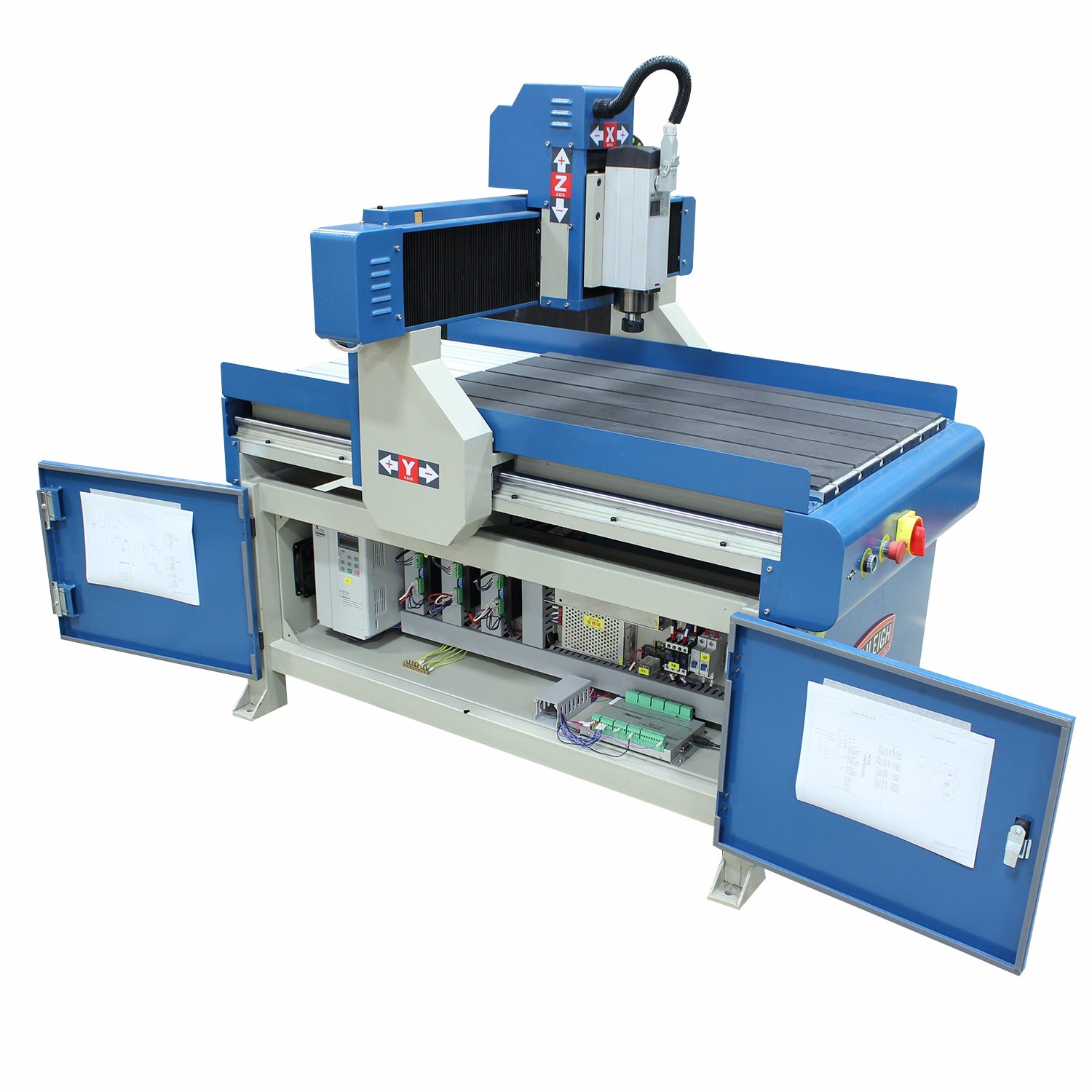 Baileigh WR-32 220V 1 Phase 2' x 3' CNC Advertising Router Table, 4.2hp Spindle, and Software Package